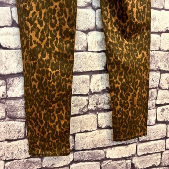 A.N.A. NWT Black & Brown Cheetah Print Pants Size 8(29) - Picture 7 of 8